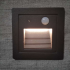 White Recessed Wall Light Motion Sensor Integrator Stairs Light IT-749-White