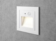 White Recessed Wall Light Motion Sensor Integrator Stairs Light IT-749-White