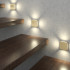 LED Wall Step Stair Light gold Integrator Quattro IT-004 Gold