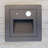 Square Black Stel Light LED Motion Sensor