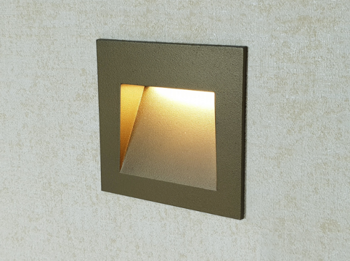 Bronze Square Recessed Wall Light Integrator Stairs Light IT-765-Bronze