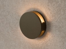 Bronze Round Wall Light Integrator OREOL IT-022 BR