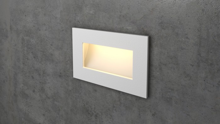 White Rectangular LED Wall Stair Light Integrator IT-764-White