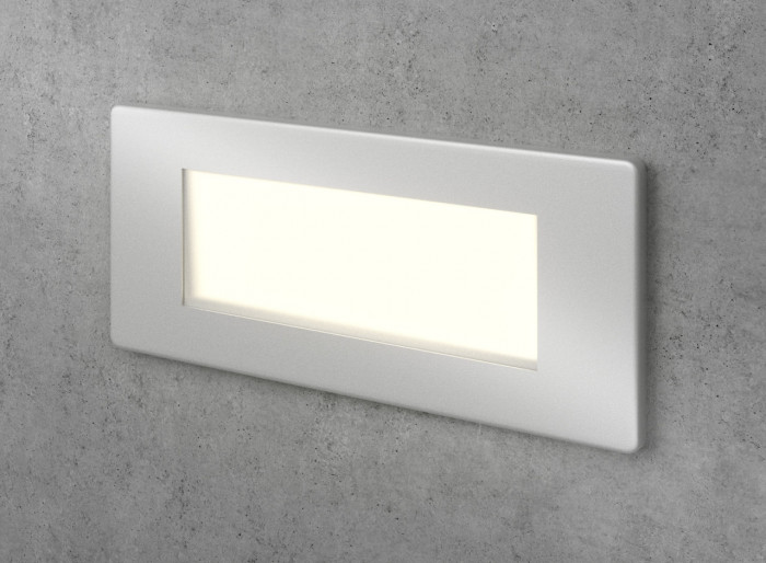 Recessed Wall Light IP65 Waterproof Outdoor Integrator IT-767-Alum