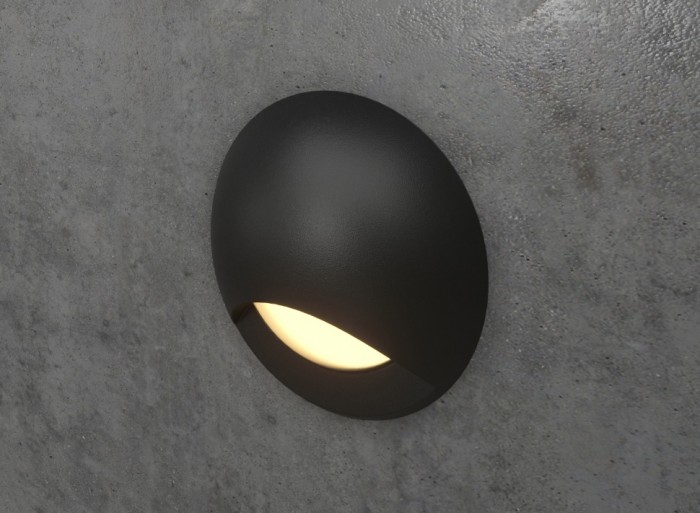 Integrator IT-707 Black LED Step Light Surface-Mounted