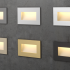 Rectangular Gold LED Wall Stair Light Integrator IT-764-Gold