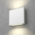 White Square Recessed LED Wall Light