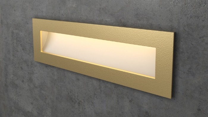 Rectangular Gold LED Wall Stair Light Integrator IT-772-Gold