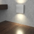 Aluminium Square Recessed Wall Light Integrator Duo IT-002 Alum