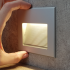 Aluminium Square Recessed Wall Light Integrator IT-013 AL DIRECT