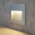 Aluminium Square Recessed Wall Light Integrator IT-013 AL DIRECT