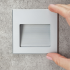 Aluminium Square Recessed Wall Light Integrator IT-013 AL DIRECT