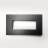 Black Rectangular Recessed Wall Stair Light Integrator IT-764-Black