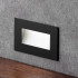 Black Rectangular Recessed Wall Stair Light Integrator IT-764-Black