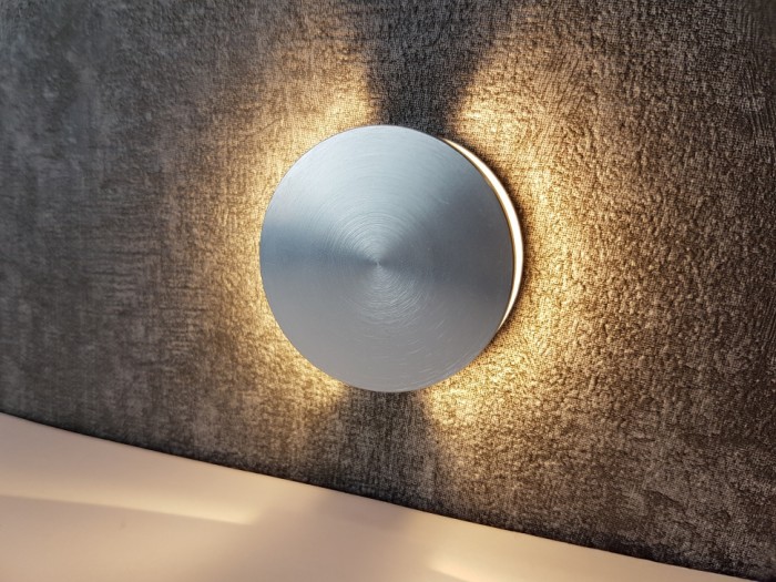 Graphite Round LED Wall Light Integrator OREOL IT-022 GF