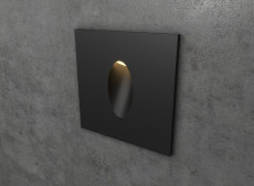Black Square LED Wall Stair Light Integrator IT-715-Black