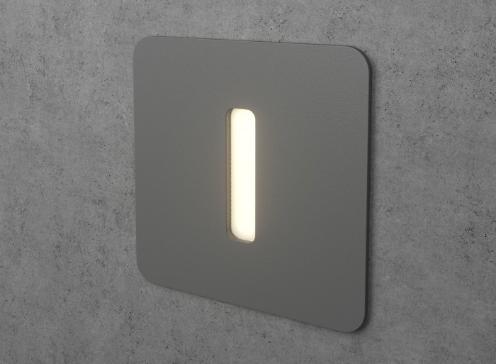 Gray LED Wall Stair Light Integrator IT-724 Gray (Zamel Lami)