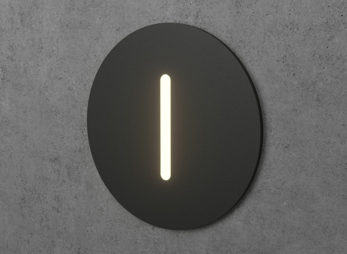 Black Round LED Wall Light Integrator Stairs Light IT-753-Black