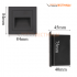Recessed Wall Light IP65 Outdoor Integrator Led Stair Light IT-733-Graphite-WW-IP65