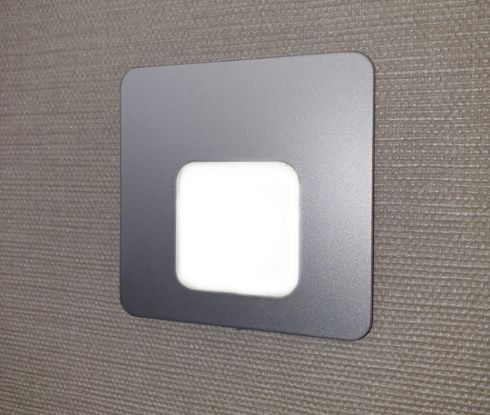 Gray Square LED Wall Light  Integrator IT-021 Gray analogue Zamel Moza