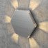 Hexagonal LED Wall Stair Light Integrator IT-780-Alum