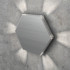 Hexagonal LED Wall Stair Light Integrator IT-780-Alum