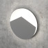 Gray Round LED Wall Stair Light Integrator IT-783-Gray Up