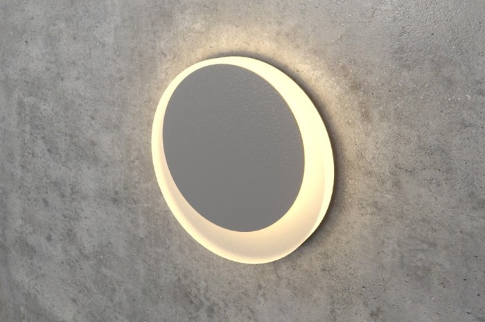 Gray Round LED Wall Stair Light Integrator IT-784-Gray Down