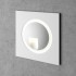 White Step Light Square Recessed LED Stair Light Integrator IT-718 WH X-STYLE