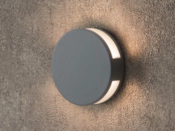 Gray Round LED Wall Stair Light Integrator OREOL IT-022 GR