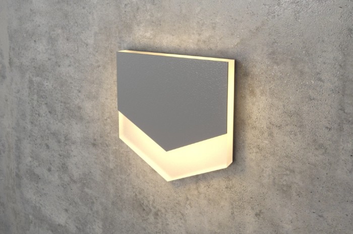 Gray LED Wall Stair Light Integrator IT-781-Gray Down