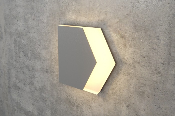 Gray LED Wall Stair Light Integrator IT-781-Gray Right