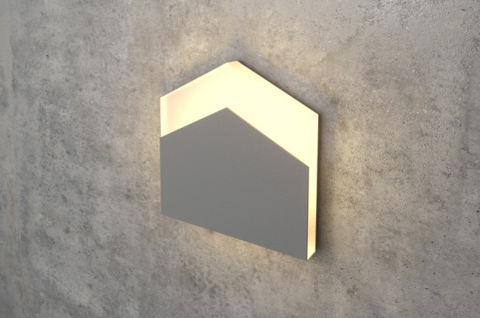 Gray LED Wall Stair Light Integrator IT-781-Gray Up