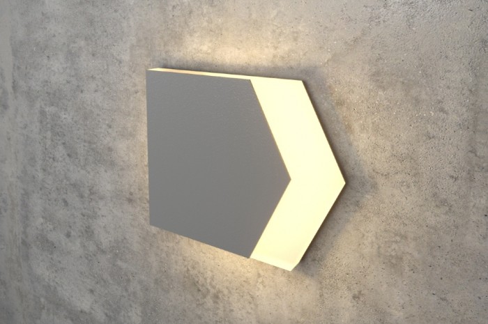 Gray LED Wall Stair Light Integrator IT-782-Gray Right