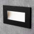 Black Rectangular Recessed Wall Stair Light Integrator IT-771-Black