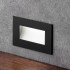 Black Rectangular Recessed Wall Stair Light Integrator IT-771-Black