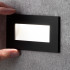Black Rectangular Recessed Wall Stair Light Integrator IT-771-Black