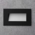 Black Rectangular Recessed Wall Stair Light Integrator IT-771-Black