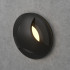 Black Recessed LED Wall Stair Light Integrator