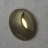 Bronze Round Recessed LED Wall Light Integrator