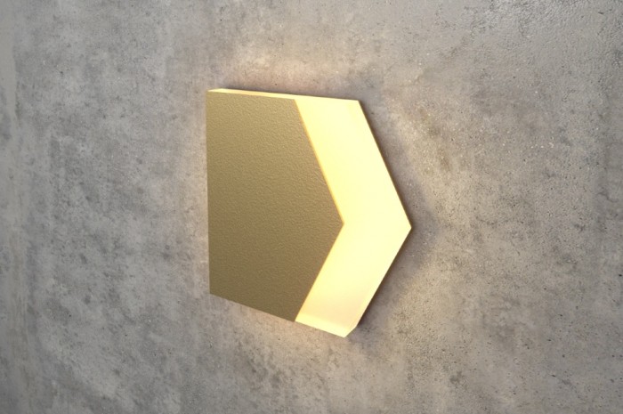 Gold Wall Stair Light Integrator IT-781-Gold Right