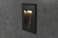 Black IP65 LED Wall Light Outdoor Integrator DIRECT IT-720 BL