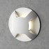 White Round Recessed Step Light LED Stair Light Integrator IT-756-White