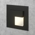 Square Recessed Black LED Step Light