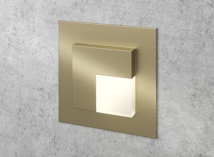 Square Step Light Black LED Stair Light Integrator IT-738-Bronze