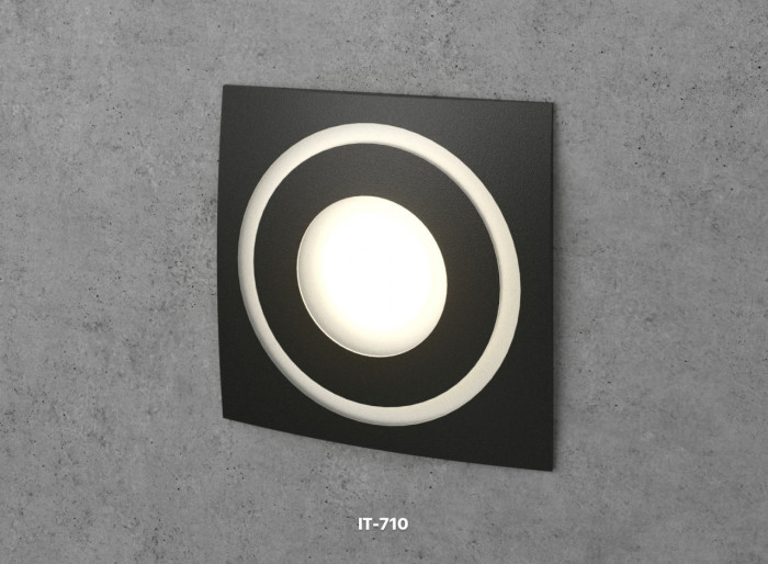 Recessed LED Wall Light Integrator IT-710 BL X-STYLE