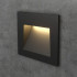 Black Recessed LED Wall Stair Light