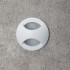 White Recessed Wall Light Outdoor IP65 Integrator IT-702 IP65 WH AURA