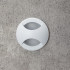 White Recessed Wall Light Outdoor IP65 Integrator IT-702 IP65 WH AURA