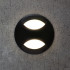 Black Round IP65 LED Wall Stair Light Integrator IT-702 IP65 BL AURA